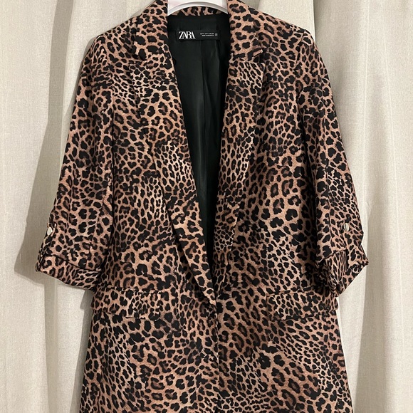 Cheetah Print Zara Blazer - Picture 1 of 2